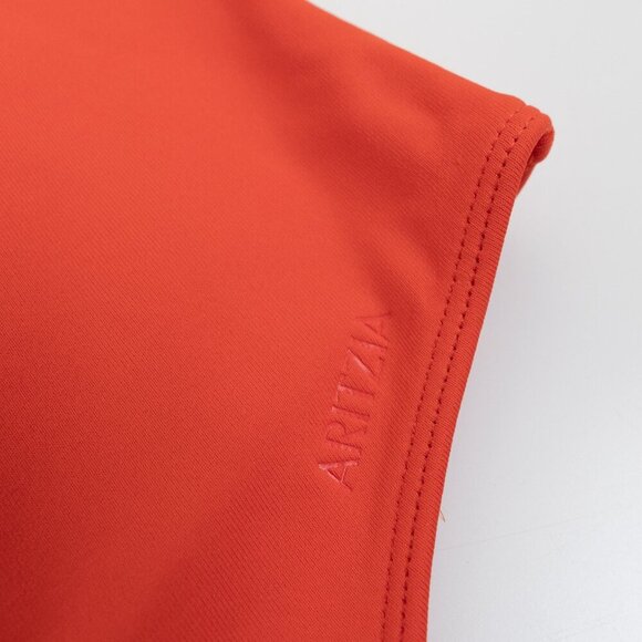 Aritzia Original Contour Squareneck Bodysuit Hot Cheeky Red - Picture 7 of 12